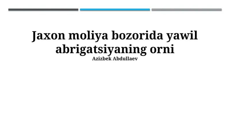 Molybo Bozori Umumiy Ko'rinishi