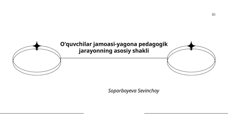 Oʻquvchilar jamoasi-yagona pedagogik jarayonning asosiy shakli