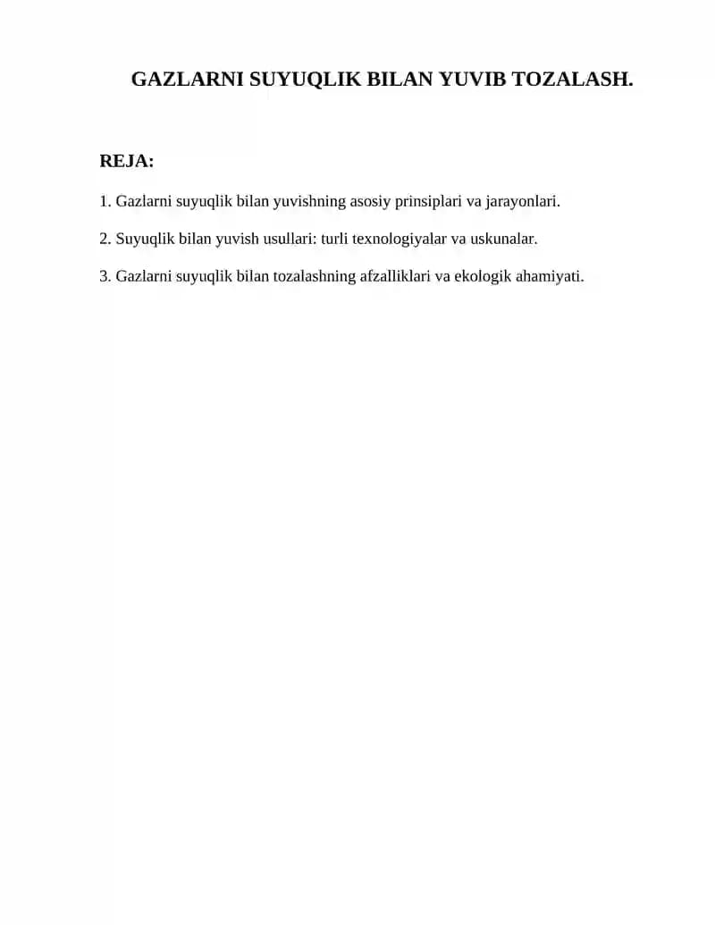 Gazlarni suyuqlik bilan yuvib tozalash