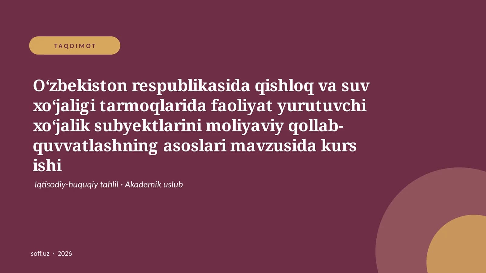 Kurs ishi