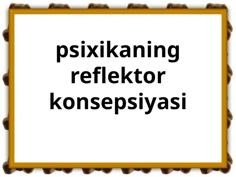 Psixikaning reflektor konsepsiyasi