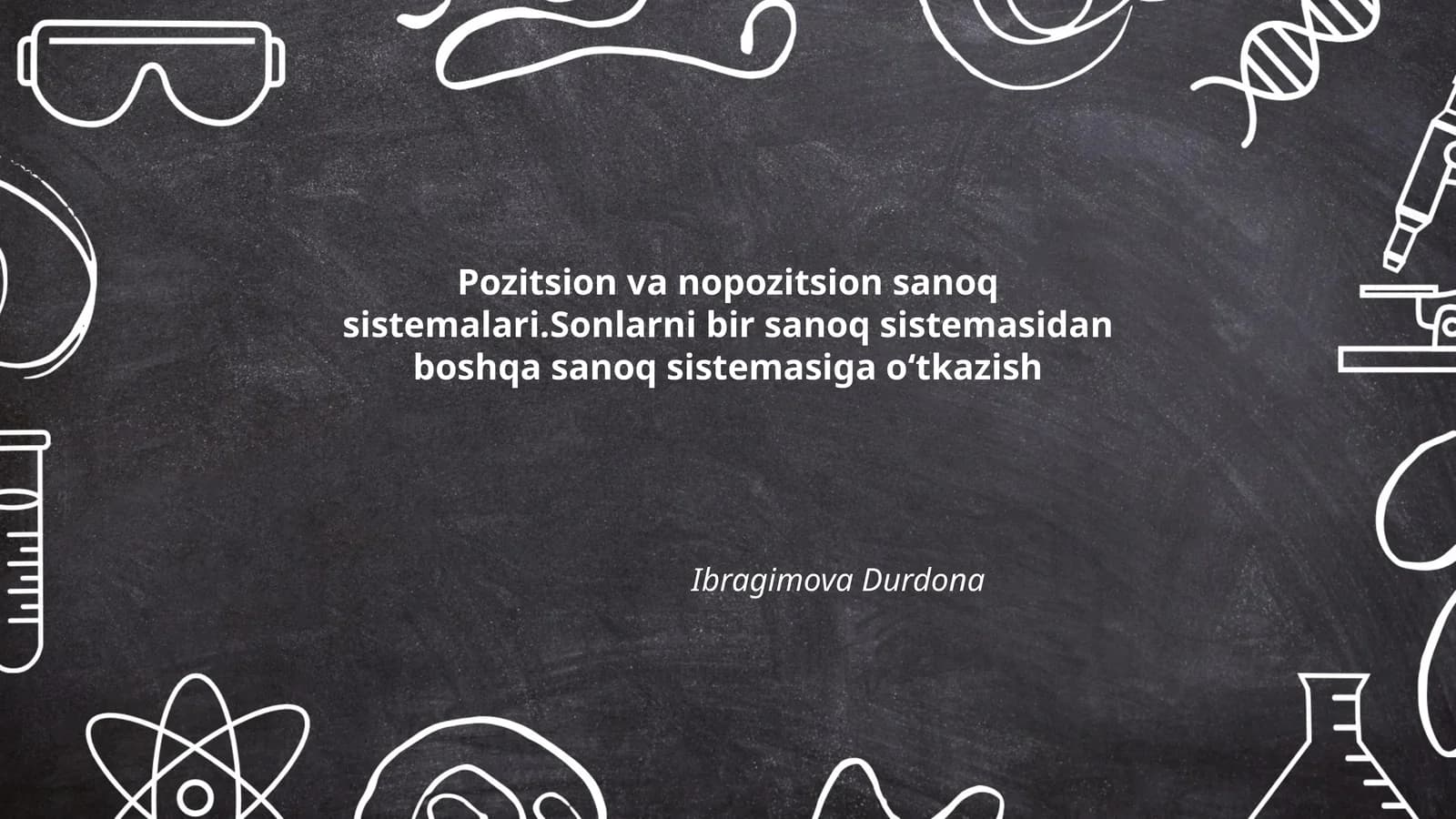 Pozitsion va nopozitsion sanoq sistemalari