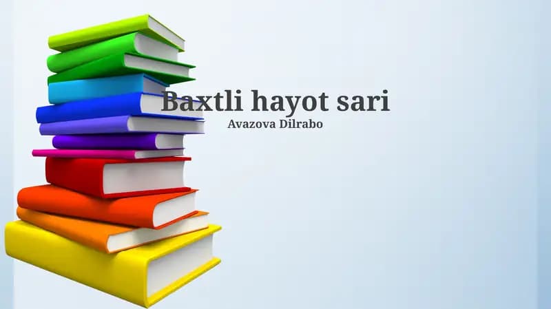 O'z-o'zini anglash va maqsad sari