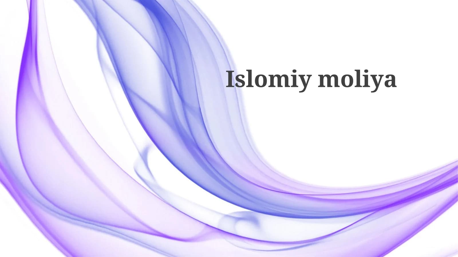 Islom moliyasi prinsiplari