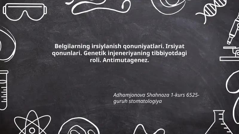 Antimutagenez