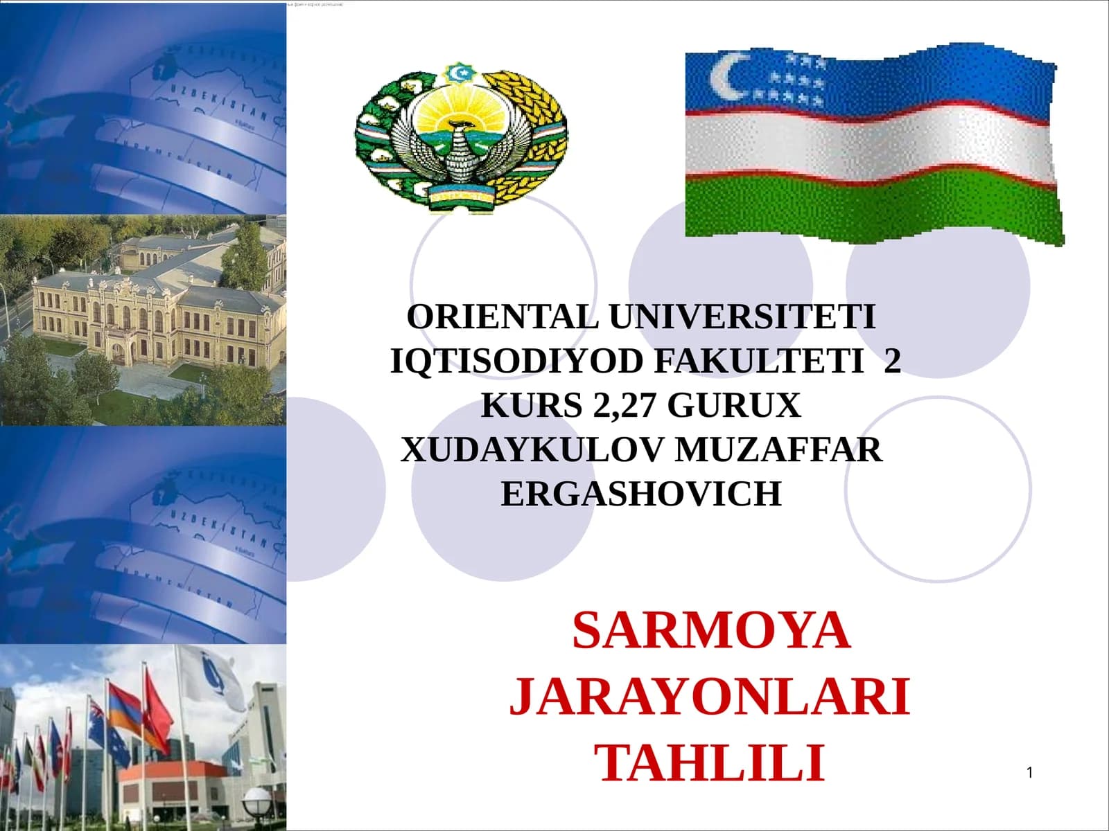 SARMOYA JARAYONLARI TAHLILI