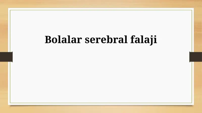 Bolalar serebral falaji