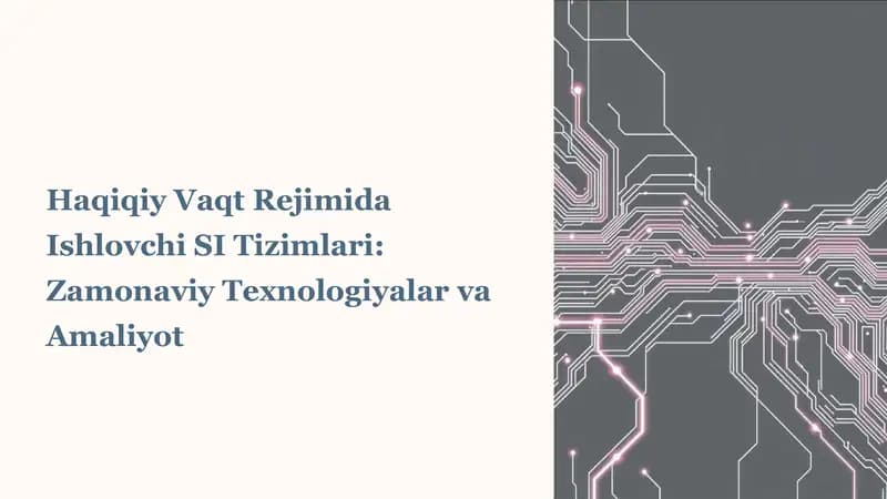 Real vaqt operatsion tizimi (RTOS)