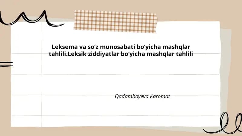 Sinonimlar va ularning munosabatlari