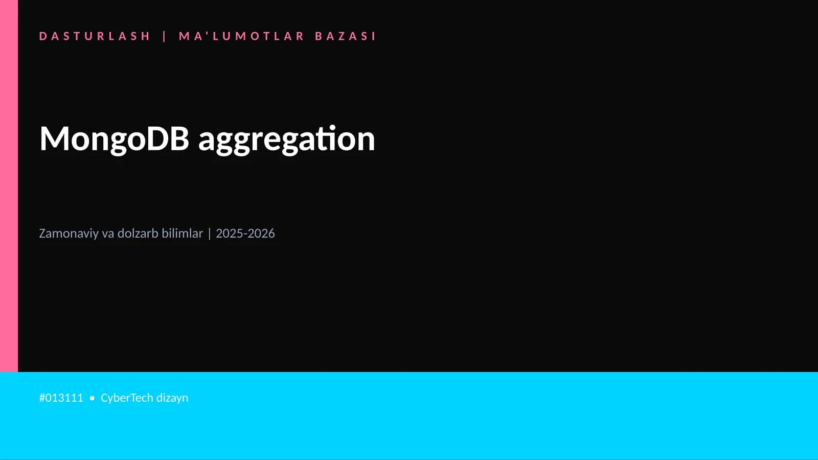 MongoDB aggregation