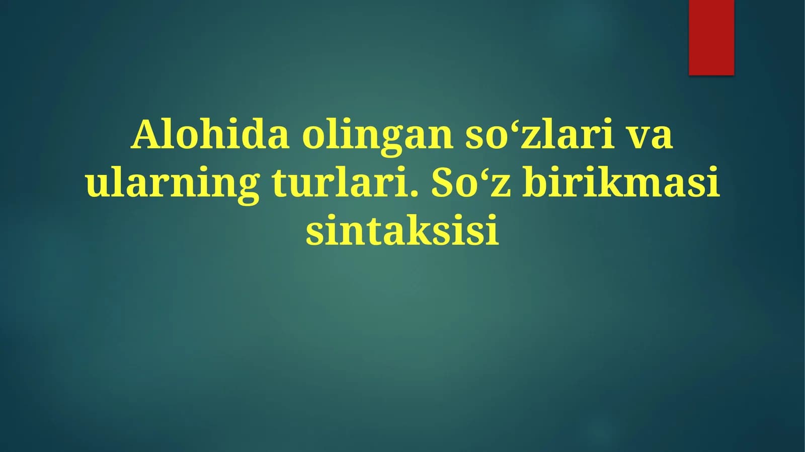 So'z Birikmalarini Tahlil Qilish
