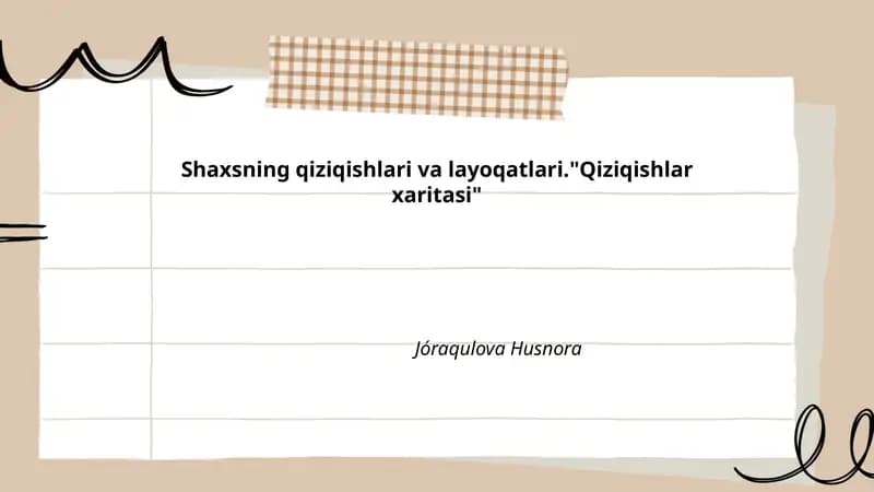 Qiziqishlar xaritasi