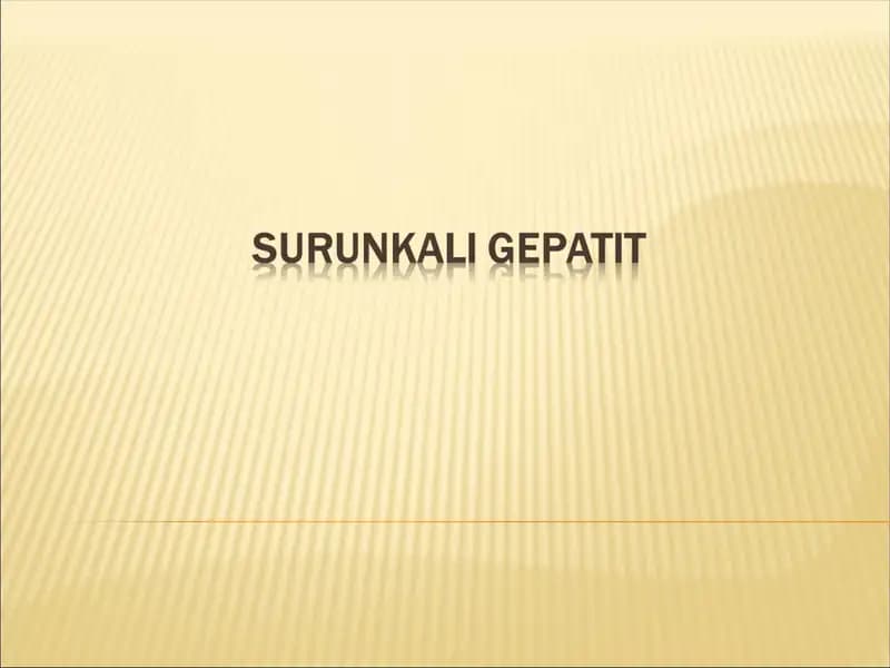 SURUNKALI GEPATIT