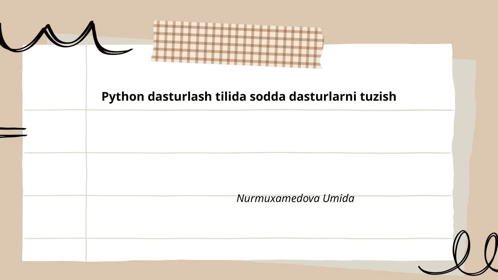 Pythonga kirish: interpreter va skriptlar