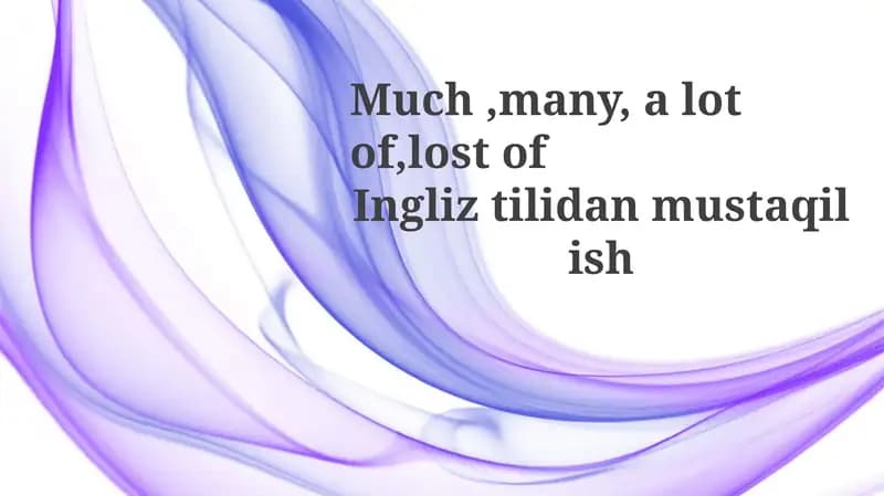 Ingliz tilidan mustaqilish