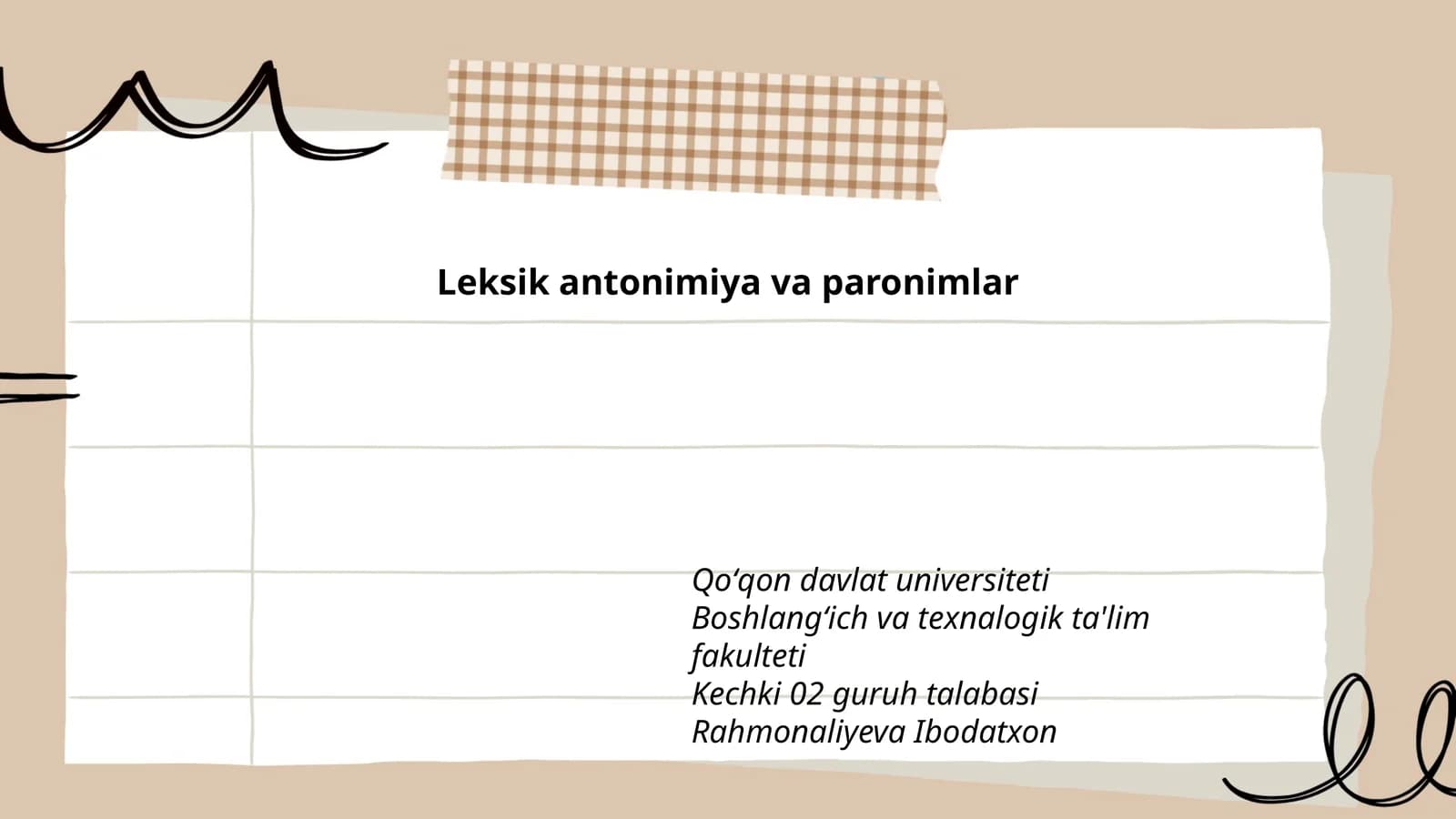 Leksik antonimiya va paronimlar