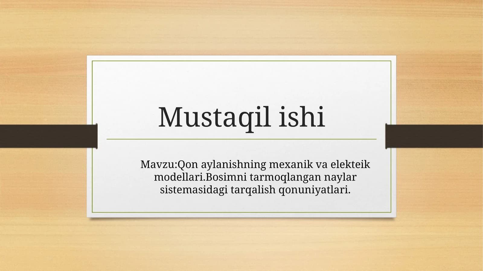 Qonaylanishning mexanik va elektrik modellari