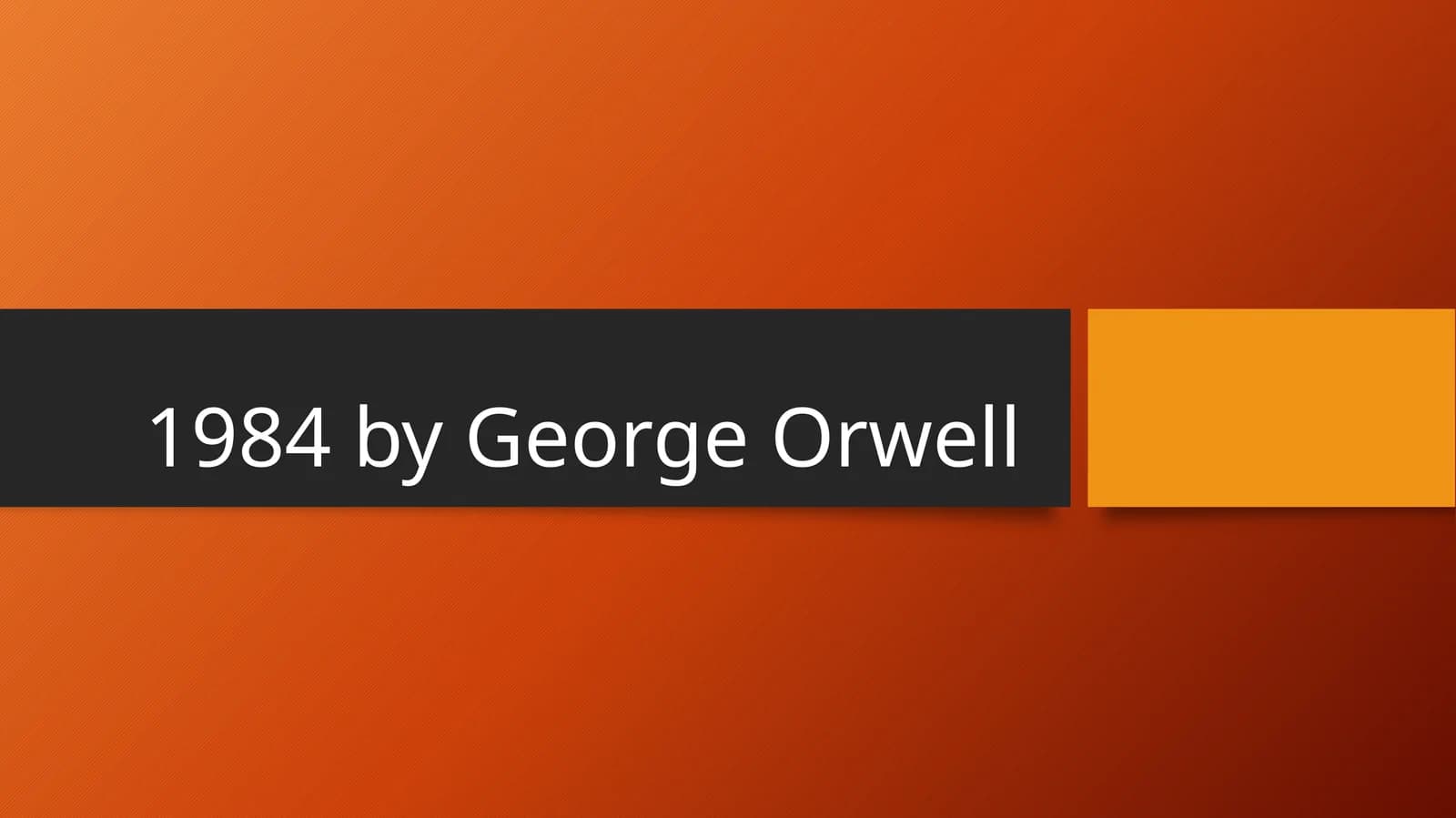 1984 by George Orwell