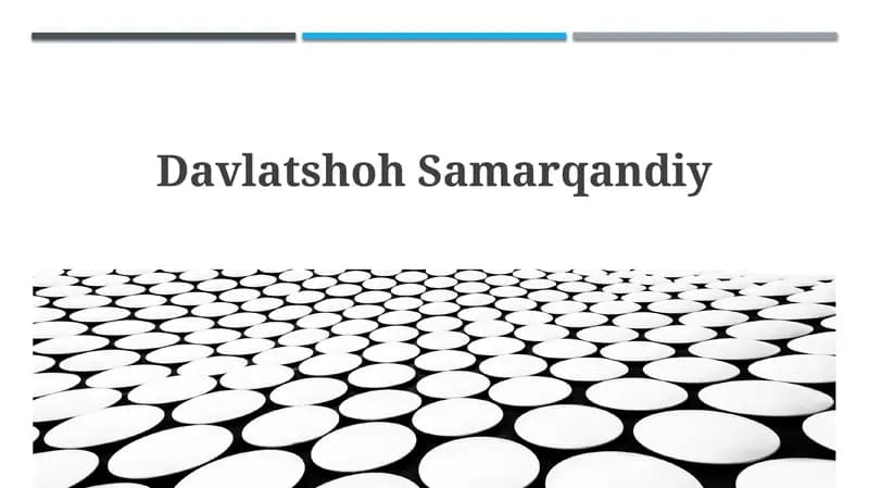 Davlatshoh Samarqandiy
