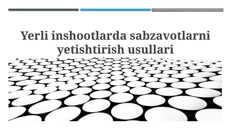 Issiqxona sabzavotchiligi