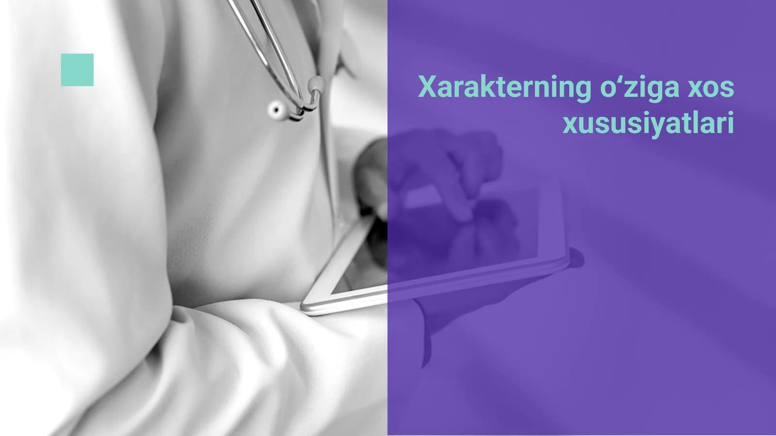 Xarakterning oʻziga xos xususiyatlari