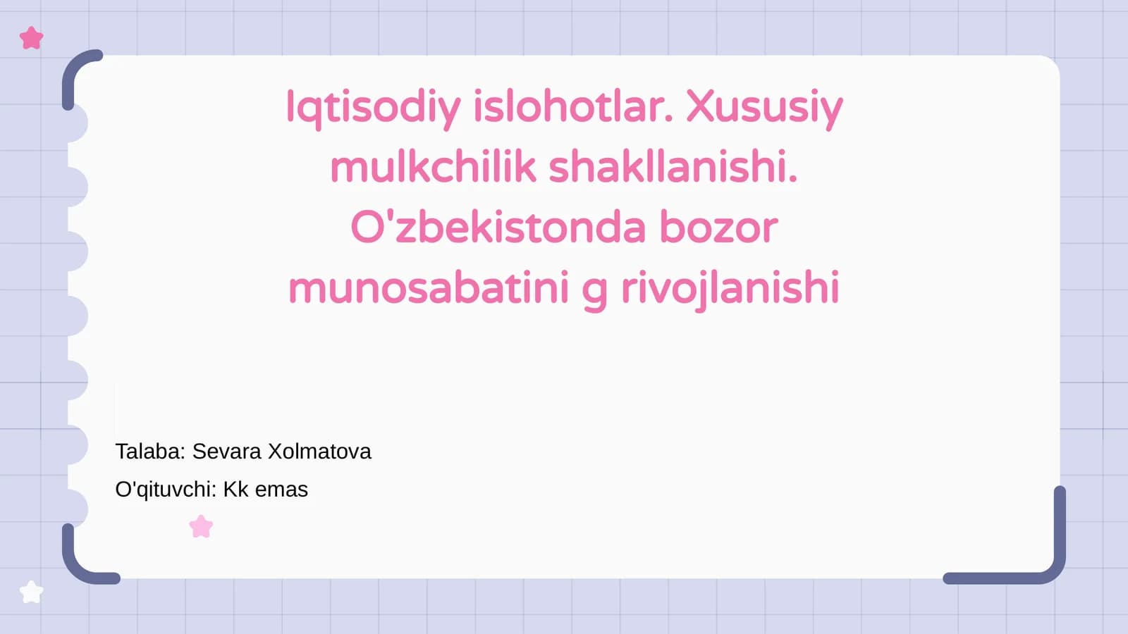 Iqtisodiy Islohotlar: Asosiy Ma'nosi