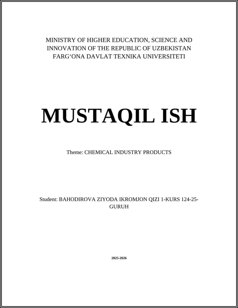 Petrochemicals