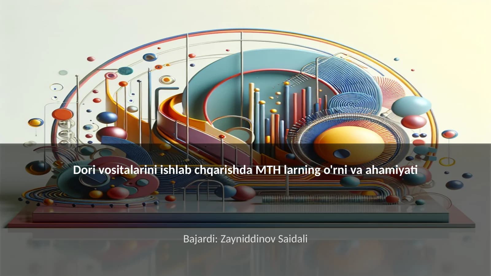 Dori Vositalarini Ishlab Chqarishda MTHning O'rni va Ahamiyati