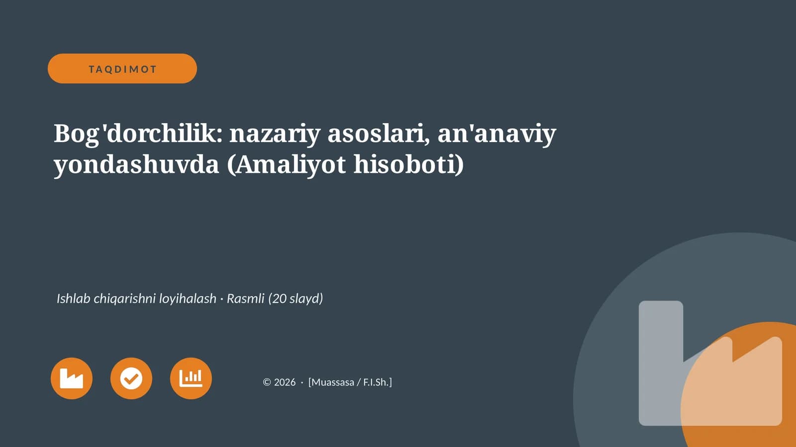 Bog'dorchilik: nazariy asoslari, an'anaviy yondashuvda