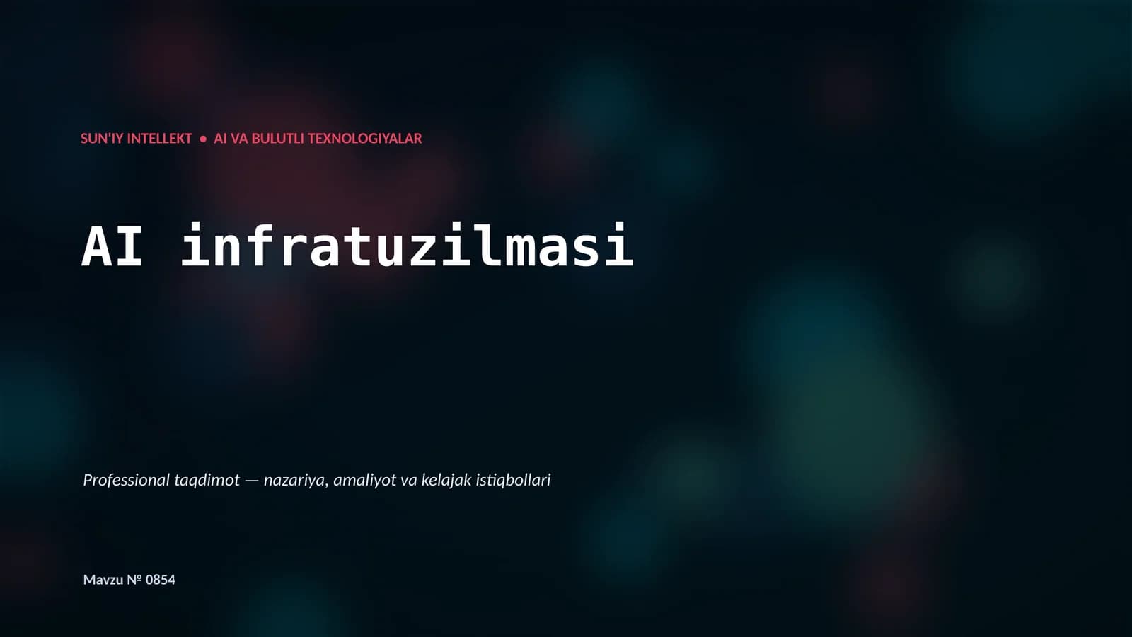 AI infratuzilmasi