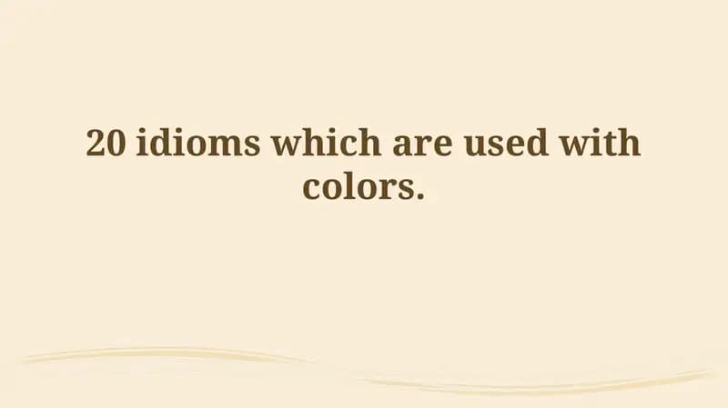 Chromatic Expressions: Exploring the Language of Color