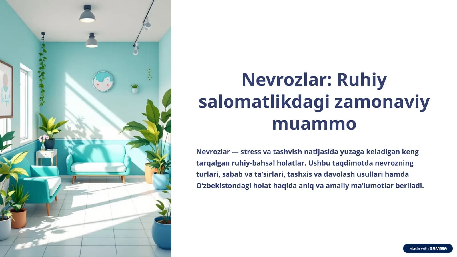 Nevrozlar: Ruhiy salomatlikdagi zamonaviy muammo