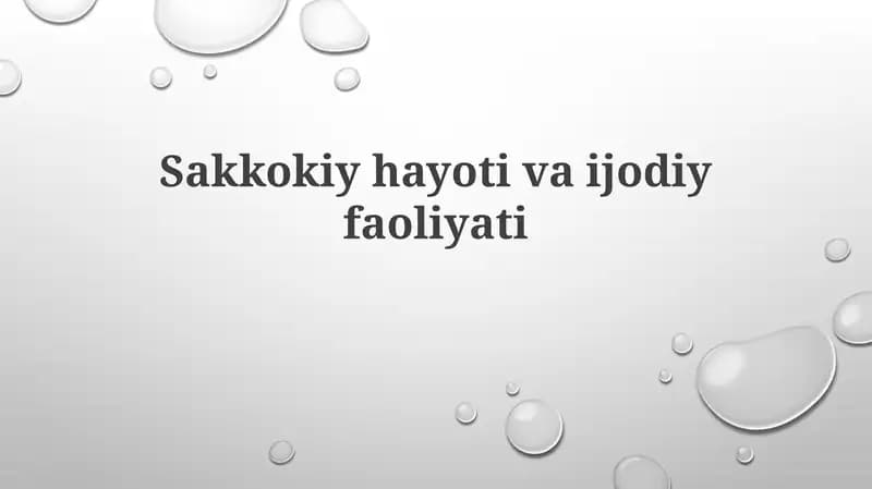 Sakkokiy hayoti va ijodiy faoliyati