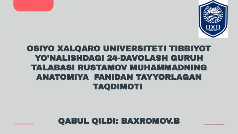 bosh miya pardalarining vena bo'shliqlari va sisternalari.Likvor suyuqligi