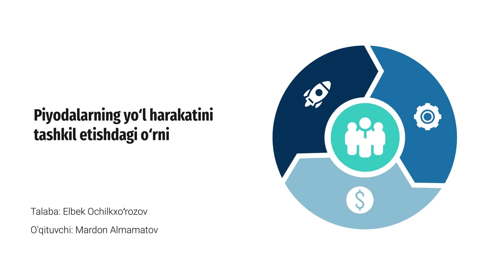 Piyodalarning yoʻl harakatini tashkil etishdagi oʻrni