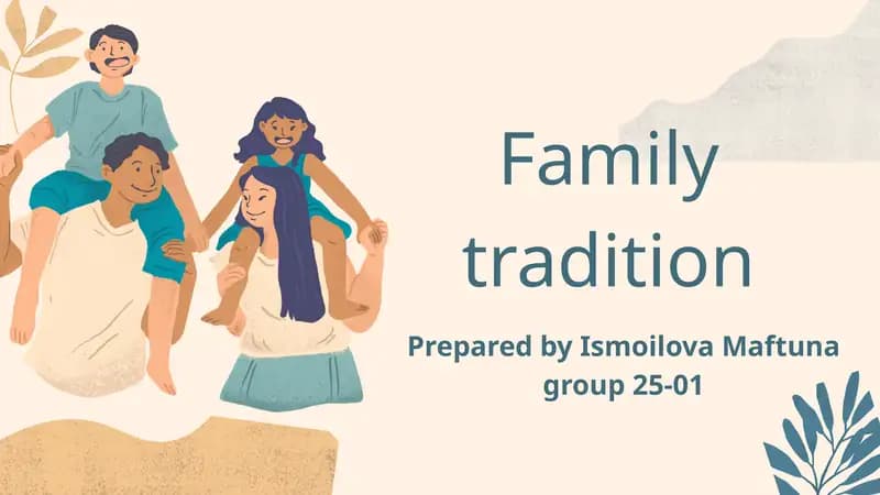 Family tradition