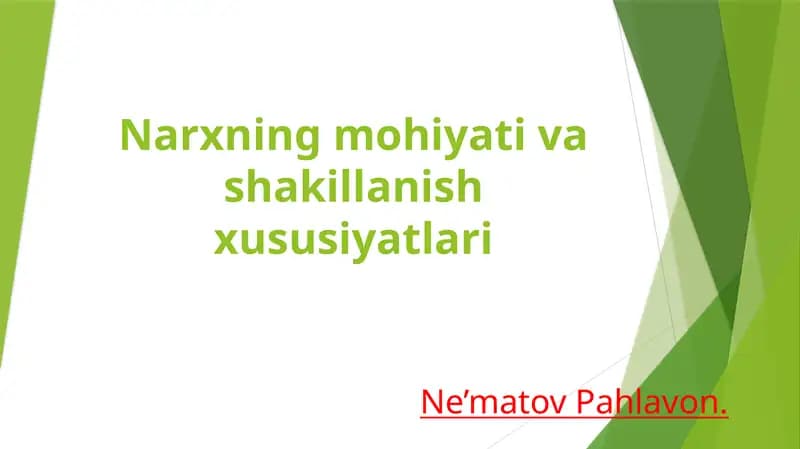 Iqtisodiyot nazariyasi mustaqil ish