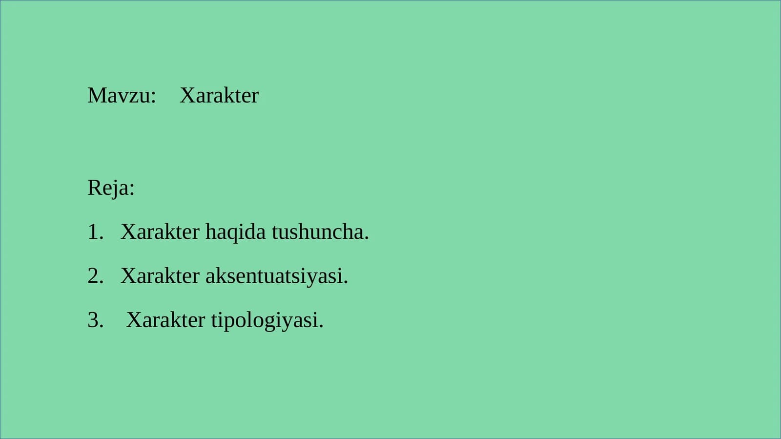 Xarakter