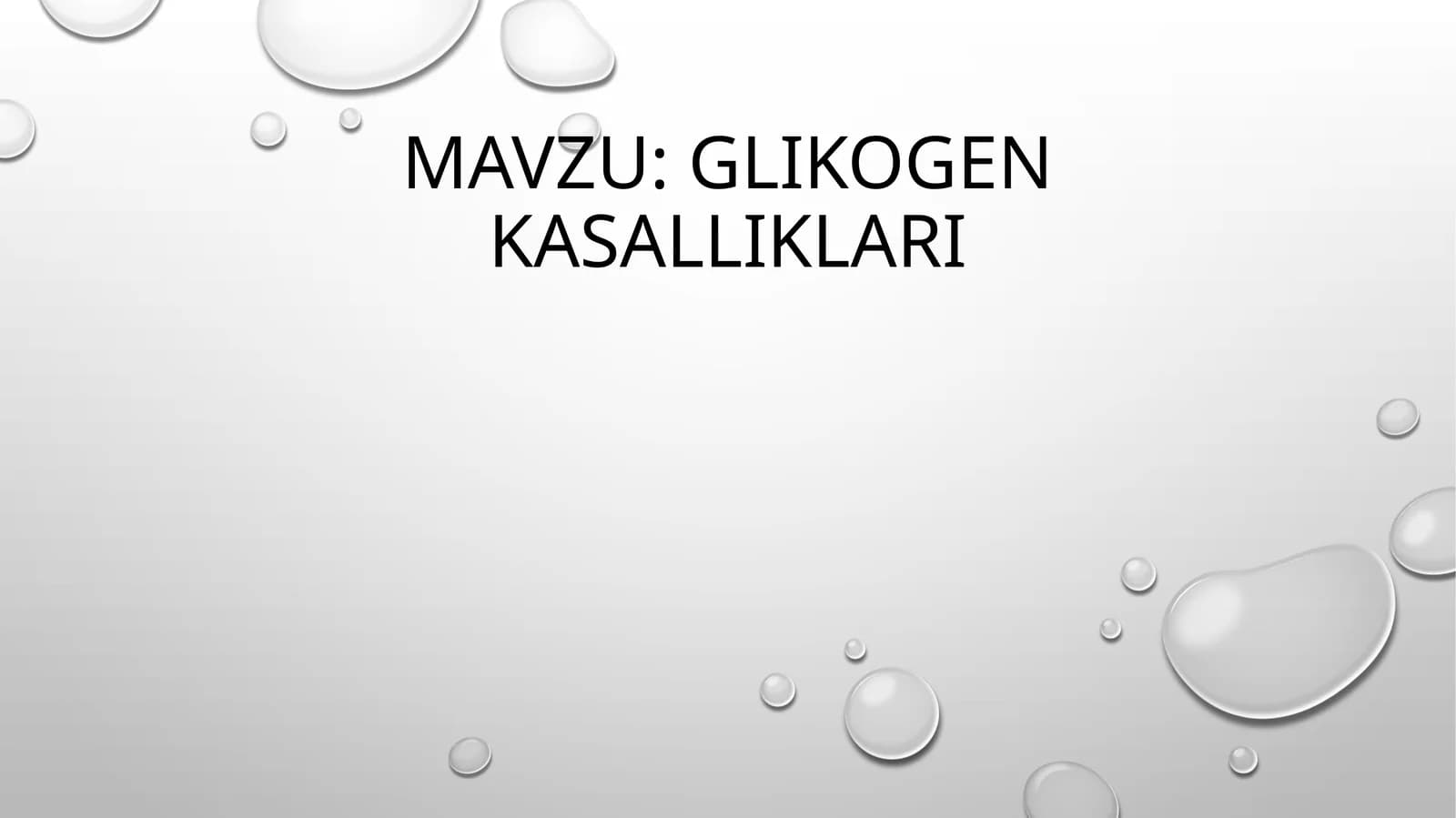 Glikogenkasalliklari