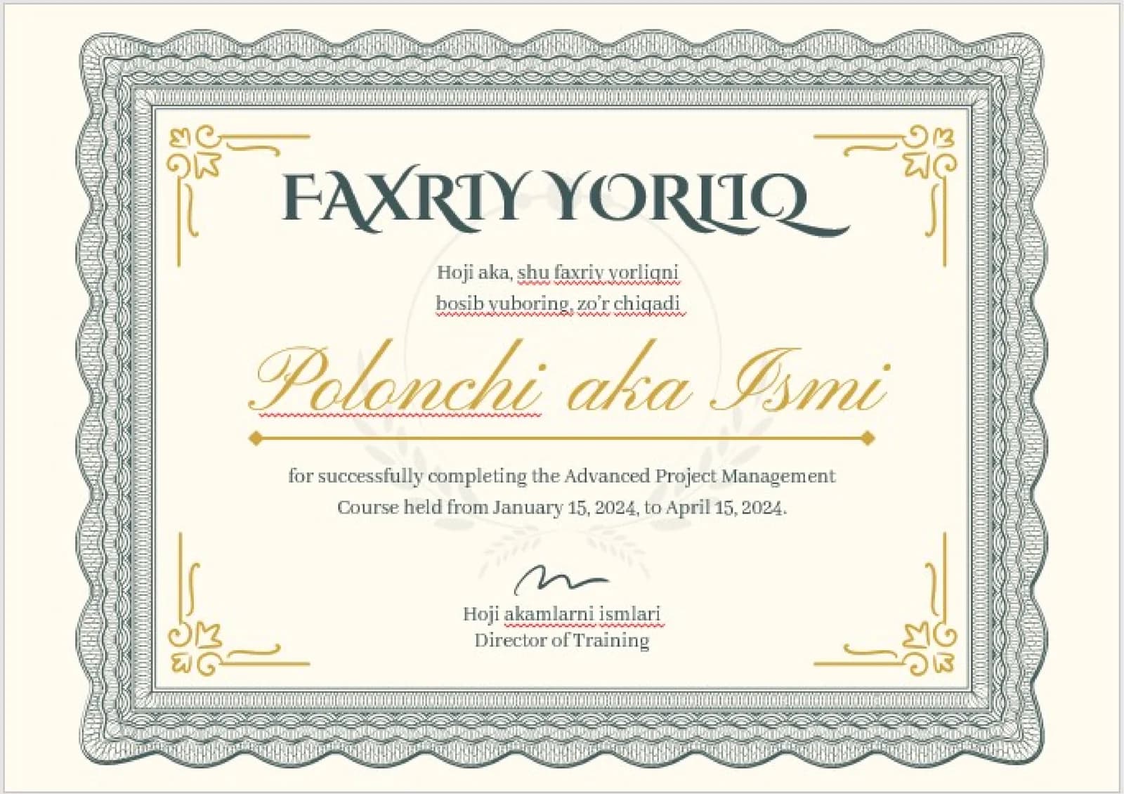 FAXRIY YORLIQ