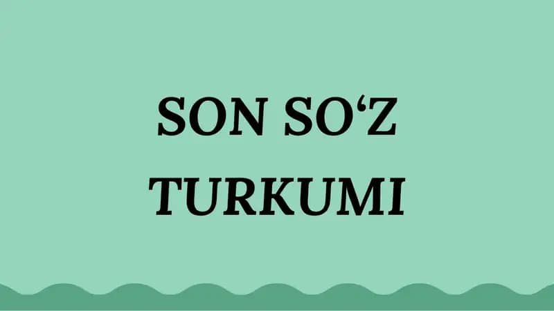 Son(tilshunoslikda)