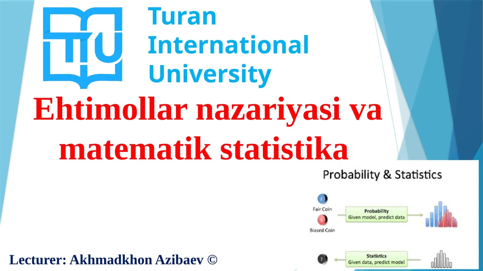 Ehtimollarnazariyasivamatematikstatistika