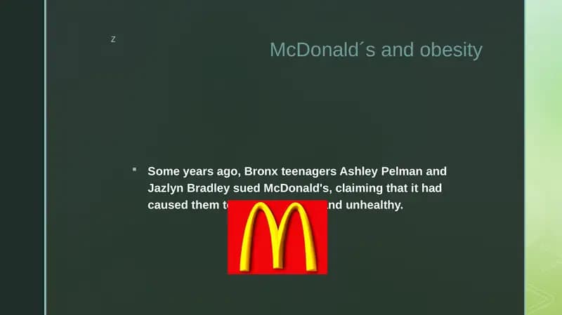 McDonald's and obesity
