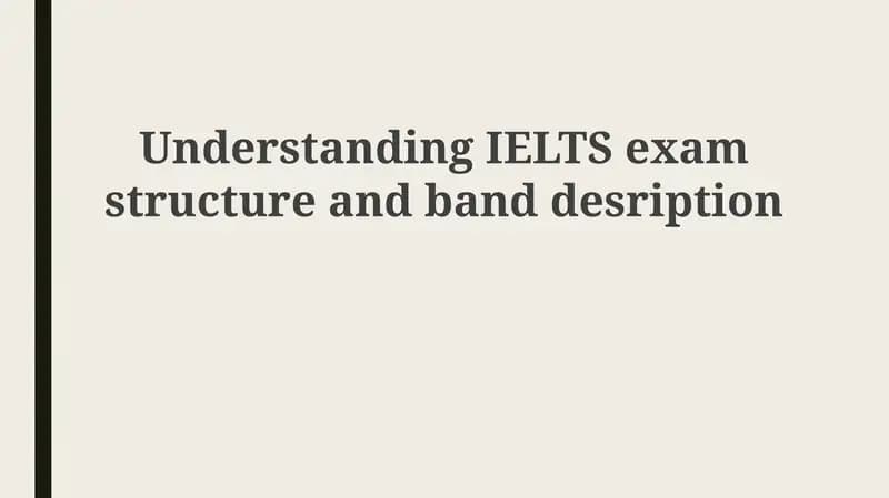 IELTS Exam Overview