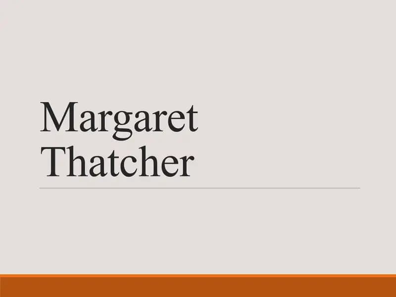 Margaret Thatcher
