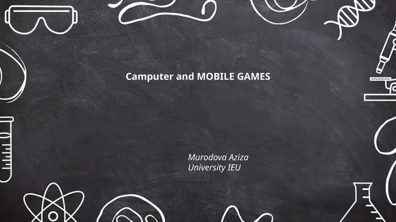 Camputer and MOBILE GAMES