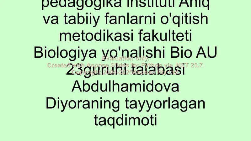 Fitotopologik va Fitosenotik Klassifikatsiya