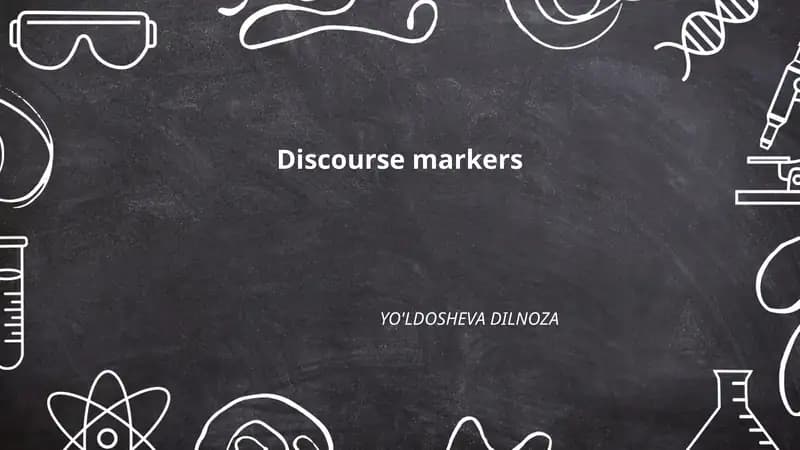 Discourse markers