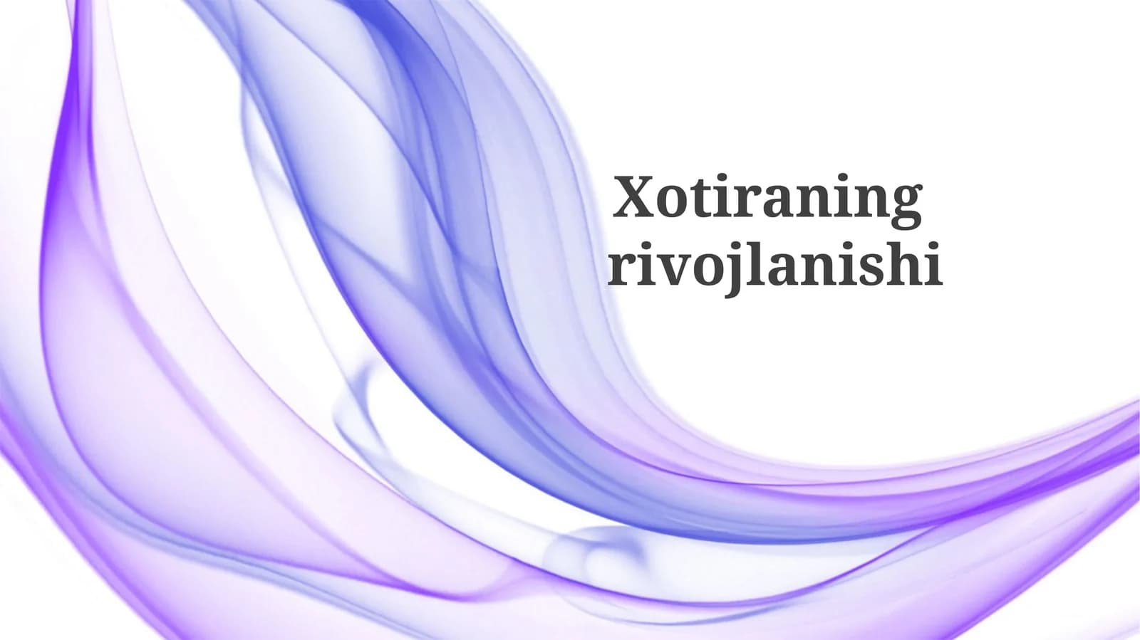Xotiraning rivojlanishi