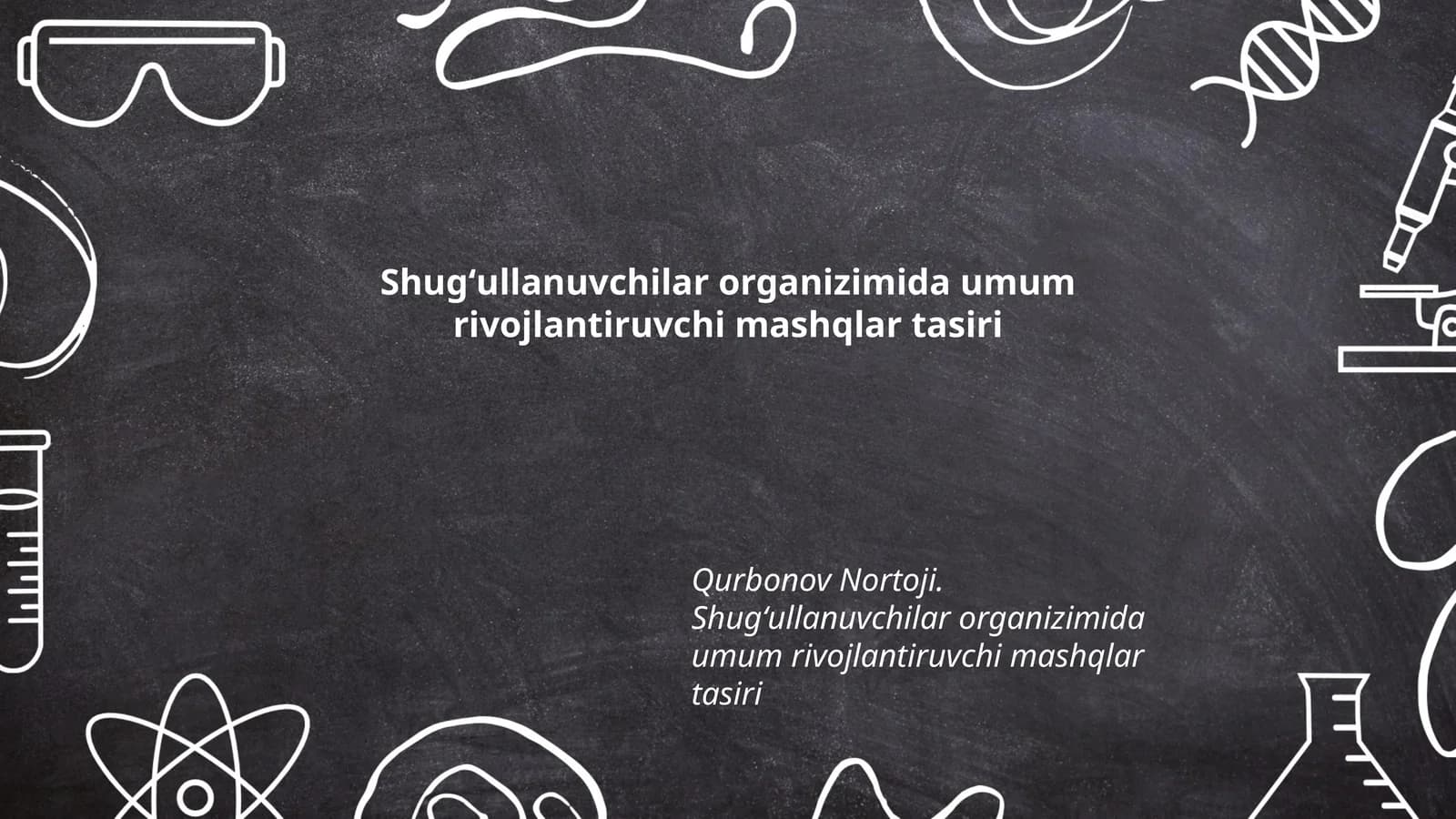 Jismoniy tarbiya va uning inson organizmiga ta'siri
